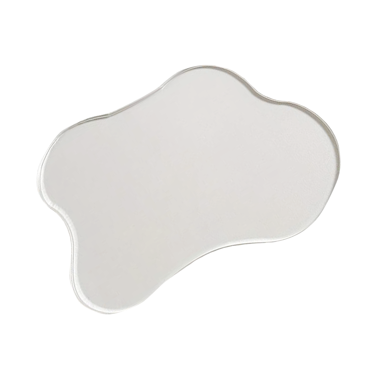 clear irregular shape acrylic coaster
