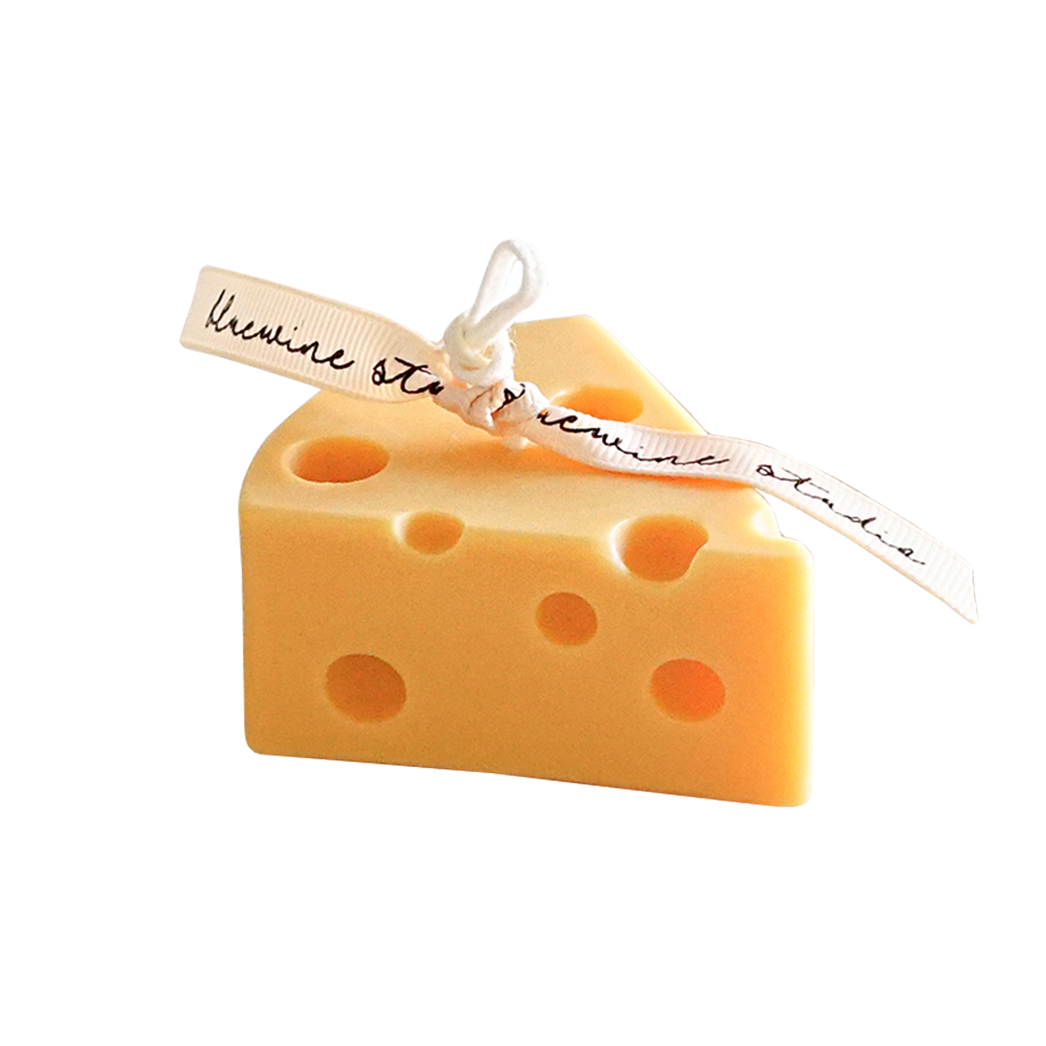 slice of cheese soy pillar candle