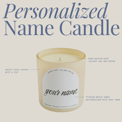 Personalized Name Candle