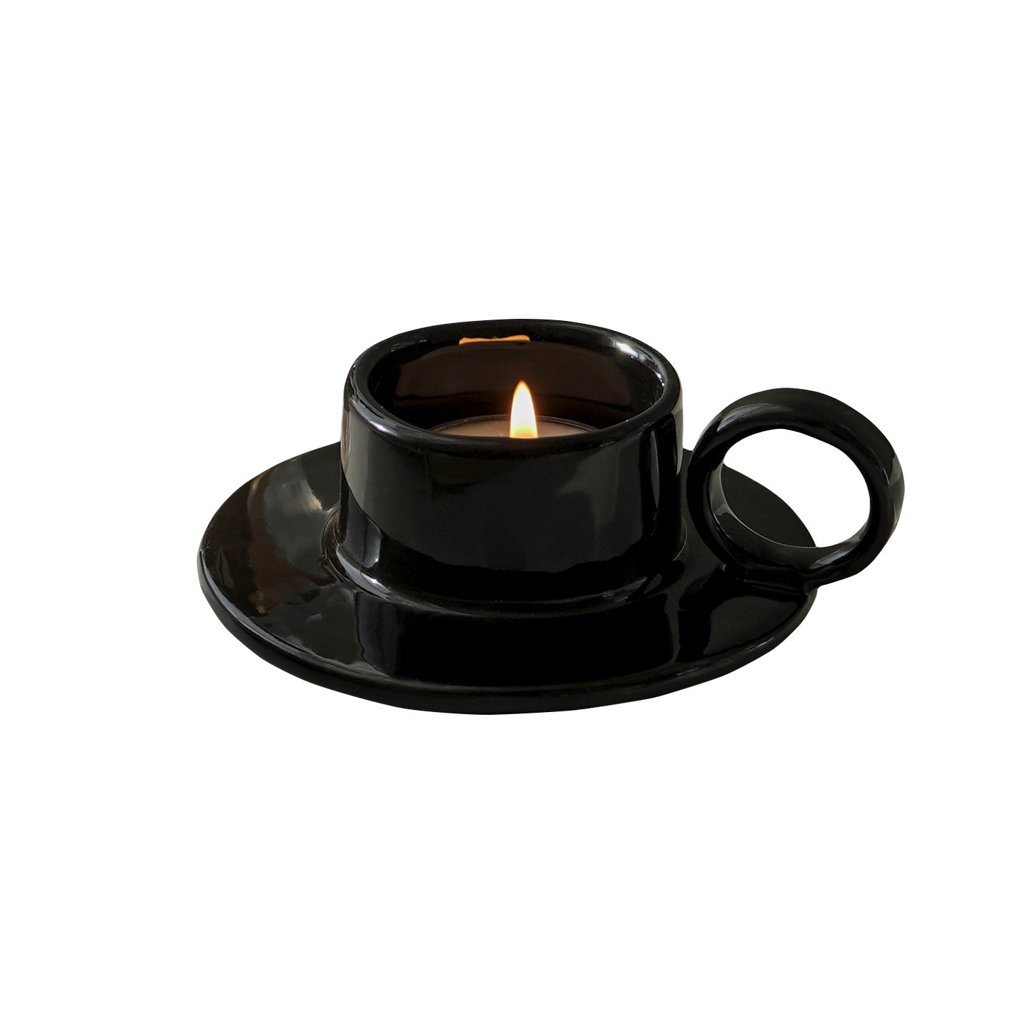 Juego de velas candelita y portavelas taza de té 